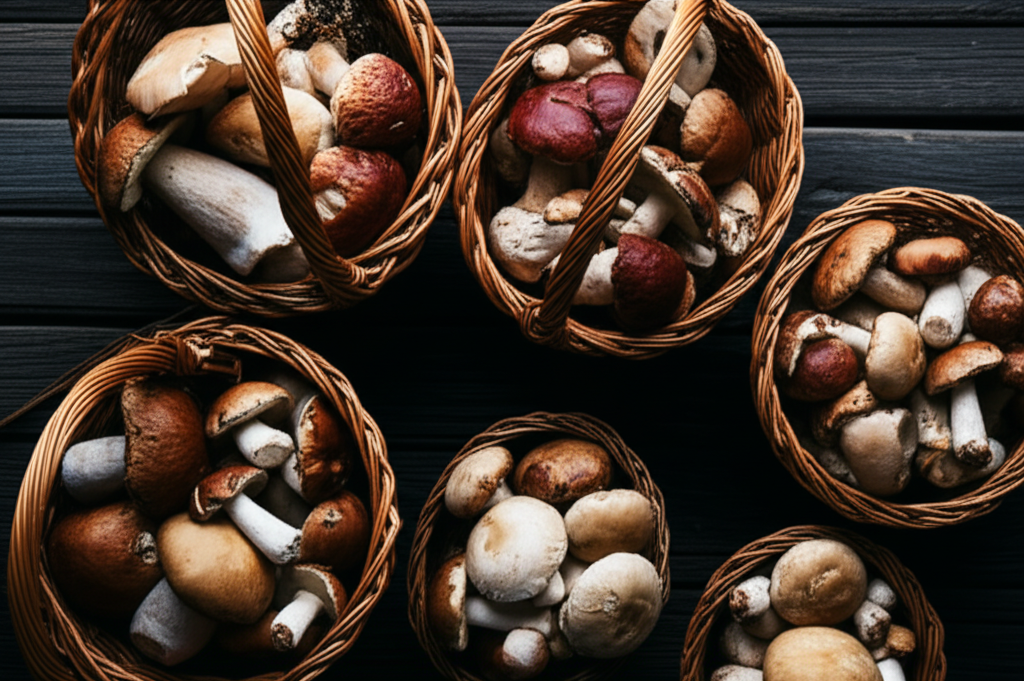 Fresh mushrooms from Rathna Fresh farm