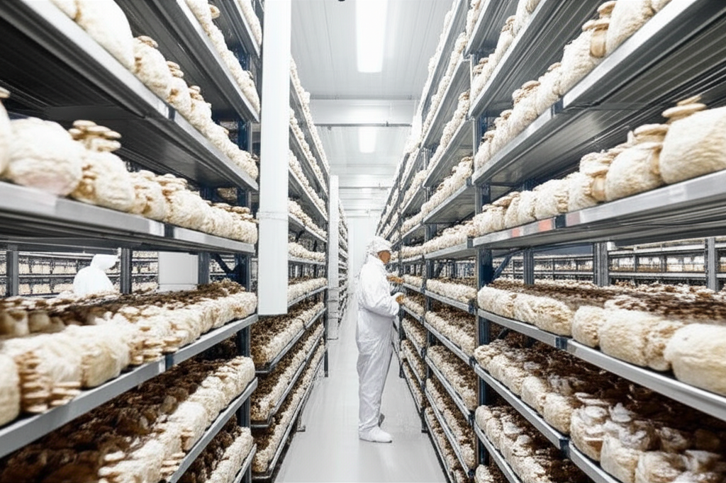 Rathna Fresh mushroom farming facility